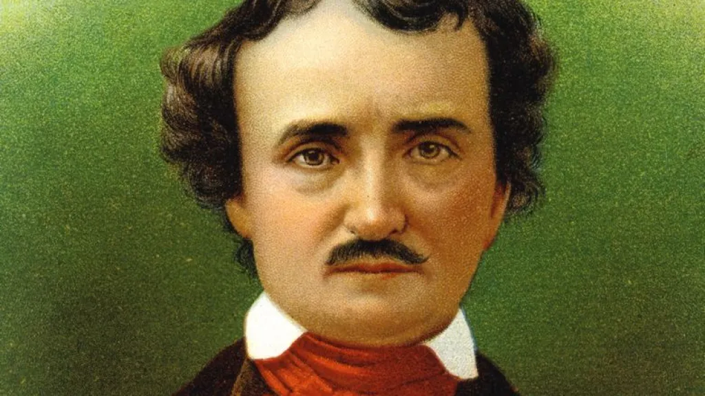 A colorized vintage portrait of Edgar Allan Poe, one of the founders of American short fiction, who described the form as an exaltation of the soul that cannot be long sustained